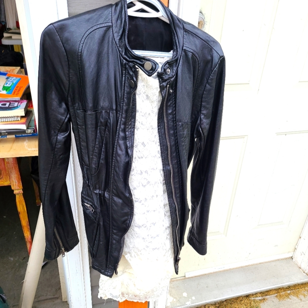 19.) Free People Vegan Leather Jacket